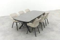 Hartman Sophie Element/Ponto tuinset voor 6 personen 220x100 cm. - Antraciet