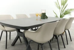 Hartman Sophie Element/Ponto tuinset voor 6 personen 220x100 cm. - Antraciet