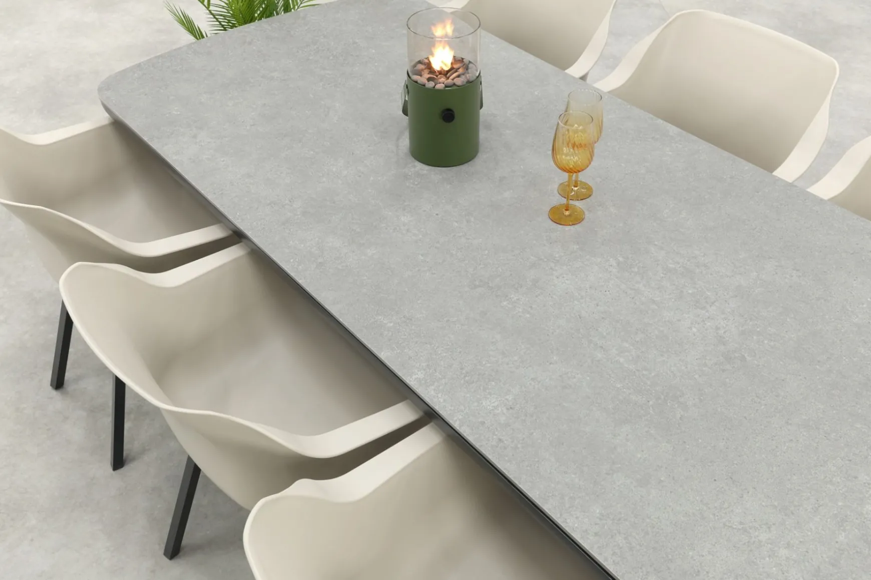 Hartman Sophie Element/Ponto tuinset voor 6 personen 220x100 cm. - Antraciet