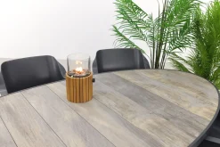 Hartman Sophie Element/Silva houtlook 240x115 cm. ovale tuinset - 7-delig