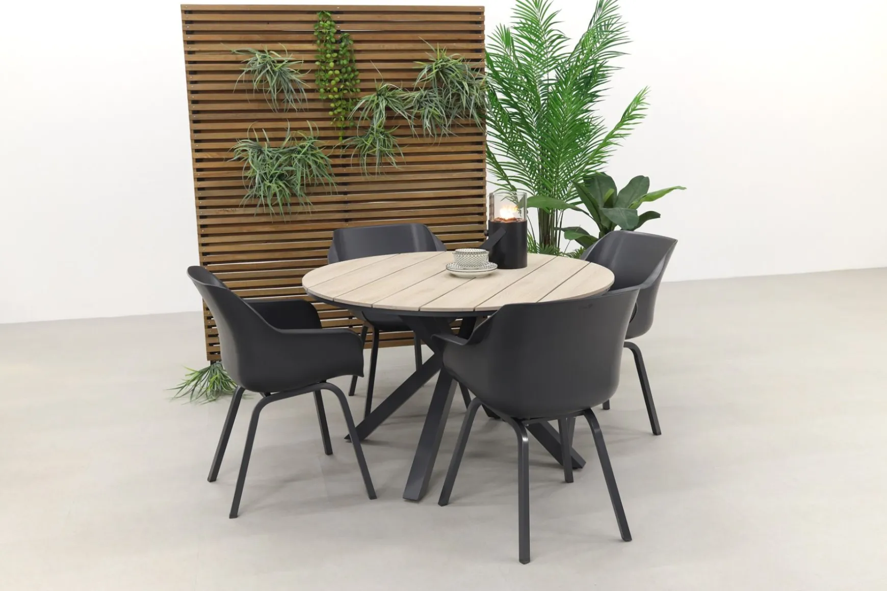 Hartman Sophie Element Xerix / Garden Impressions Edison 122 cm. - ronde tuinset