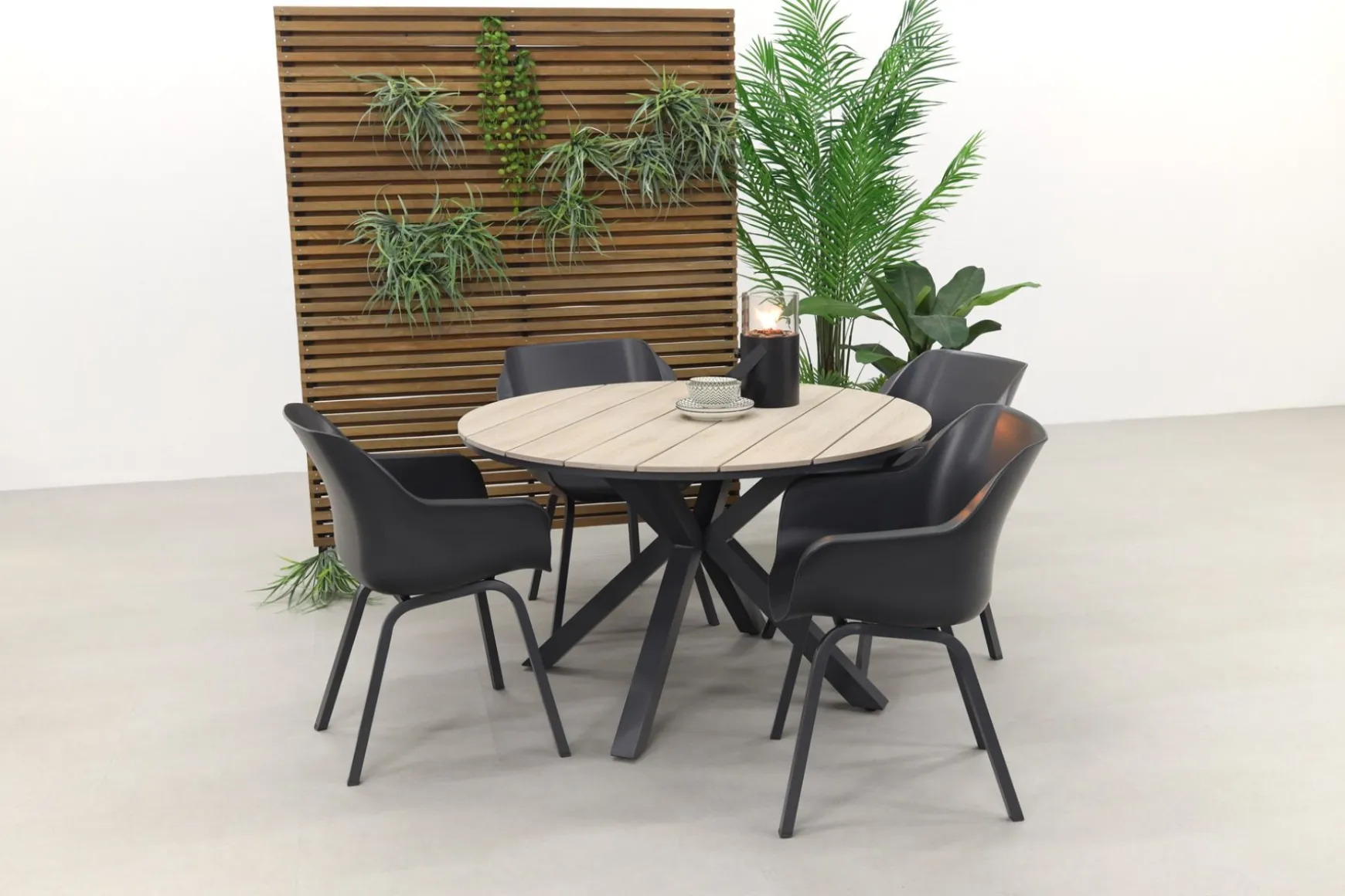 Hartman Sophie Element Xerix / Garden Impressions Edison 122 cm. - ronde tuinset