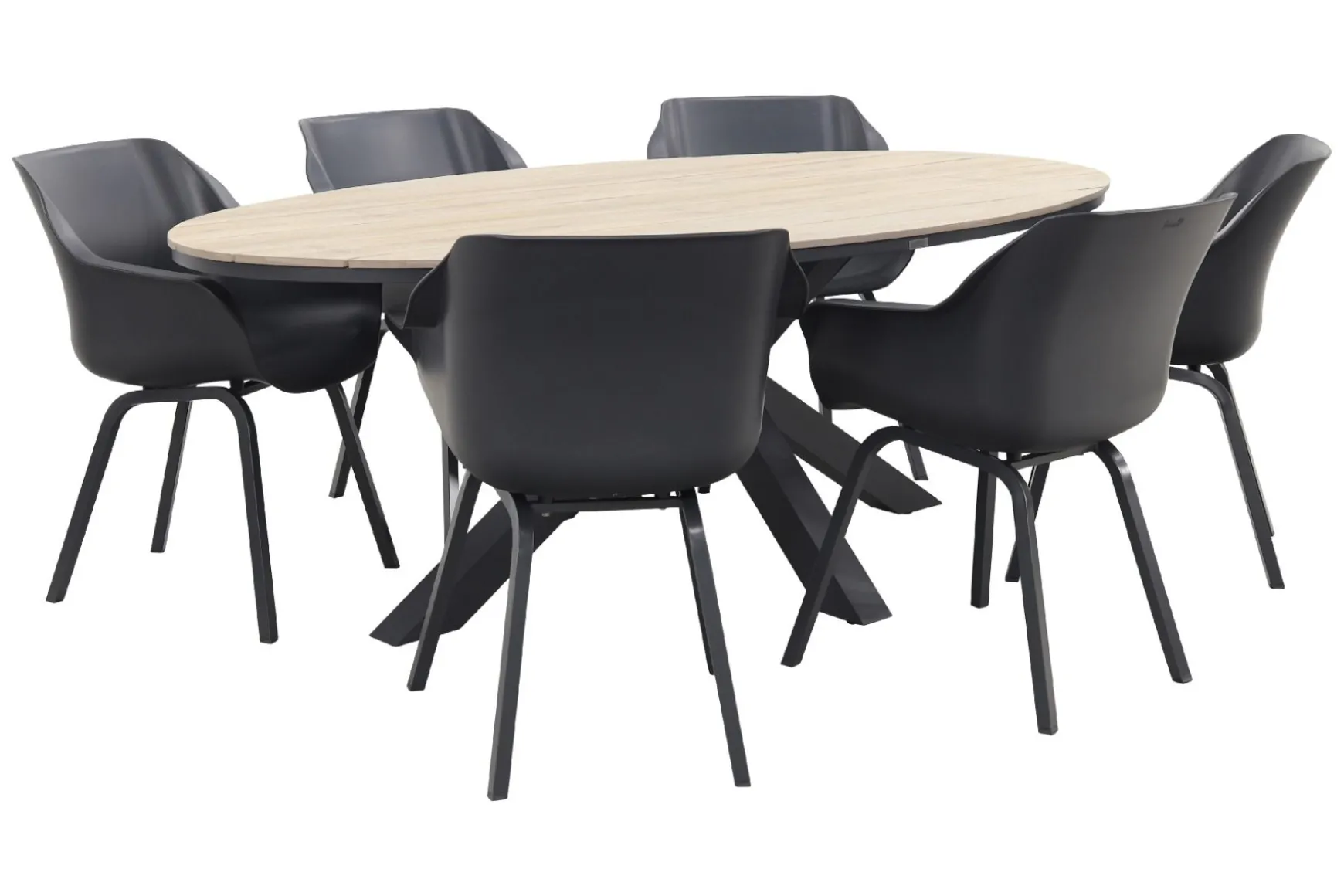 Hartman Sophie Element - Xerix / GI Edison 220 x 115 cm. tafel - ovale tuinset