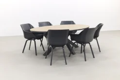 Hartman Sophie Element - Xerix / GI Edison 220 x 115 cm. tafel - ovale tuinset