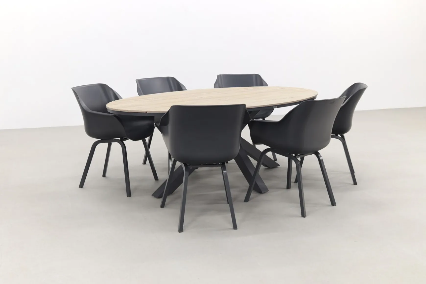 Hartman Sophie Element - Xerix / GI Edison 220 x 115 cm. tafel - ovale tuinset