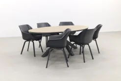 Hartman Sophie Element - Xerix / GI Edison 220 x 115 cm. tafel - ovale tuinset