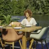 Hartman Sophie Studio dining armstoel - Night Green - Teak poot OP=OP