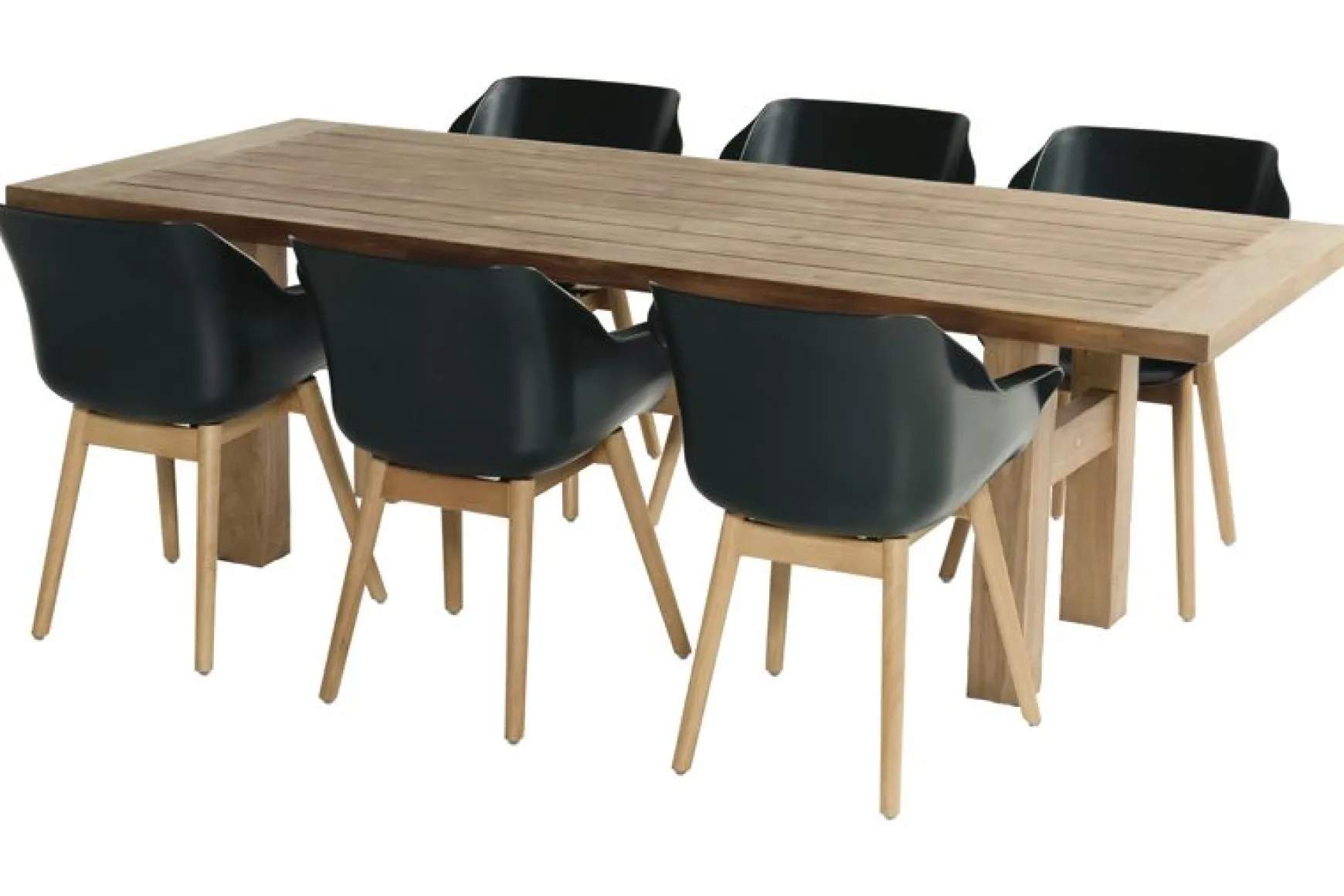 Hartman Sophie Studio dining armstoel - Night Green - Teak poot OP=OP