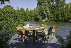 Hartman Sophie Studio dining armstoel - Night Green - Teak poot OP=OP