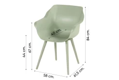 Hartman Sophie Studio dining kuipstoel - Soft Green