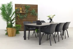 Hartman Sophie Xerix/Kings 6-persoons dining tuinset 220x100 cm. - Antraciet