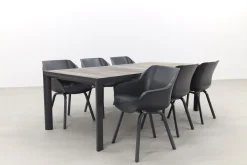Hartman Sophie Xerix/Kings 6-persoons dining tuinset 220x100 cm. - Antraciet