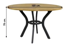 Hartman South Wales ronde tuintafel Ø120 cm. - Teak
