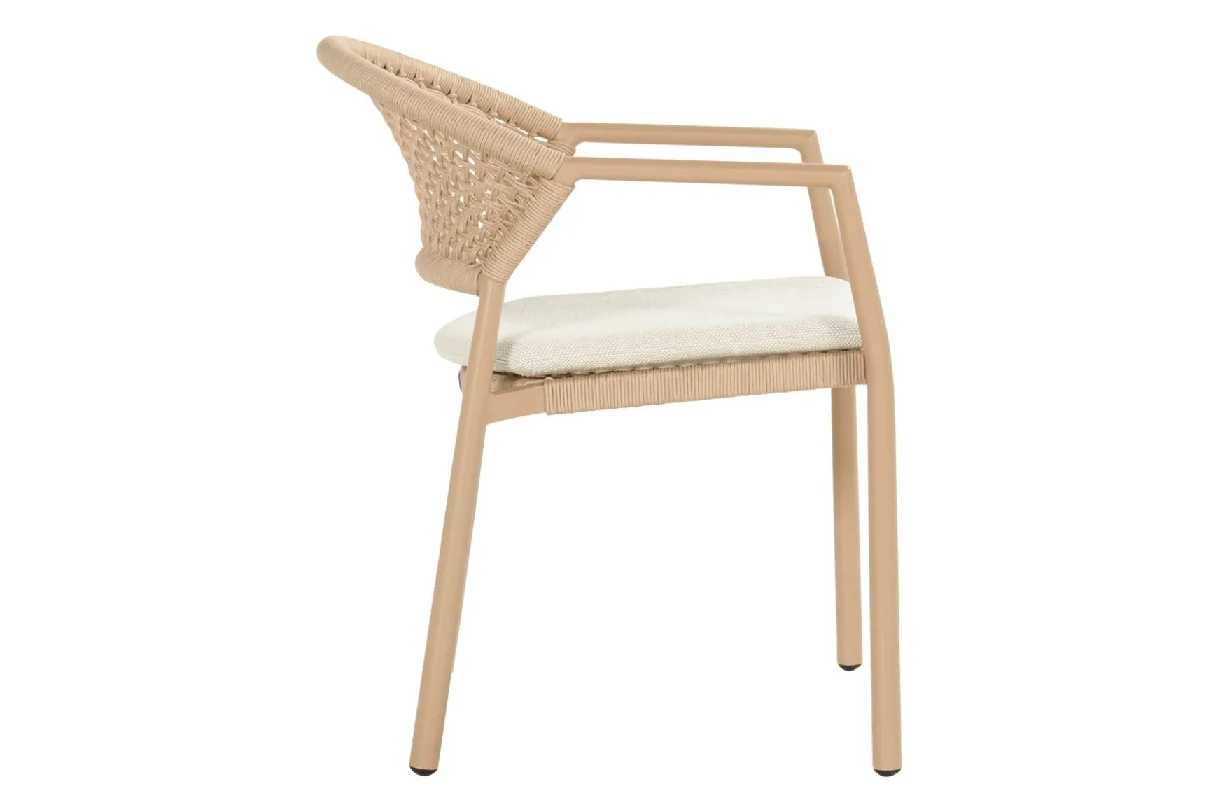 Hartman Taragona/Girona ronde stapelbare tuinset voor 4 personen 120 cm. - Cappuccino