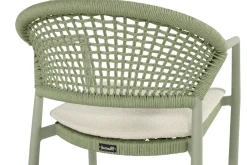 Hartman Taragona/Girona ronde stapelbare tuinset voor 4 personen 120 cm. - Soft Green