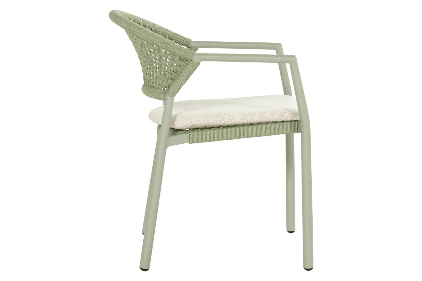 Hartman Taragona/Girona ronde stapelbare tuinset voor 4 personen 120 cm. - Soft Green