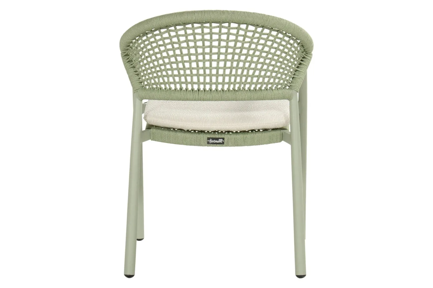 Hartman Taragona/Girona ronde stapelbare tuinset voor 4 personen 120 cm. - Soft Green
