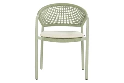 Hartman Taragona/Girona ronde stapelbare tuinset voor 4 personen 120 cm. - Soft Green