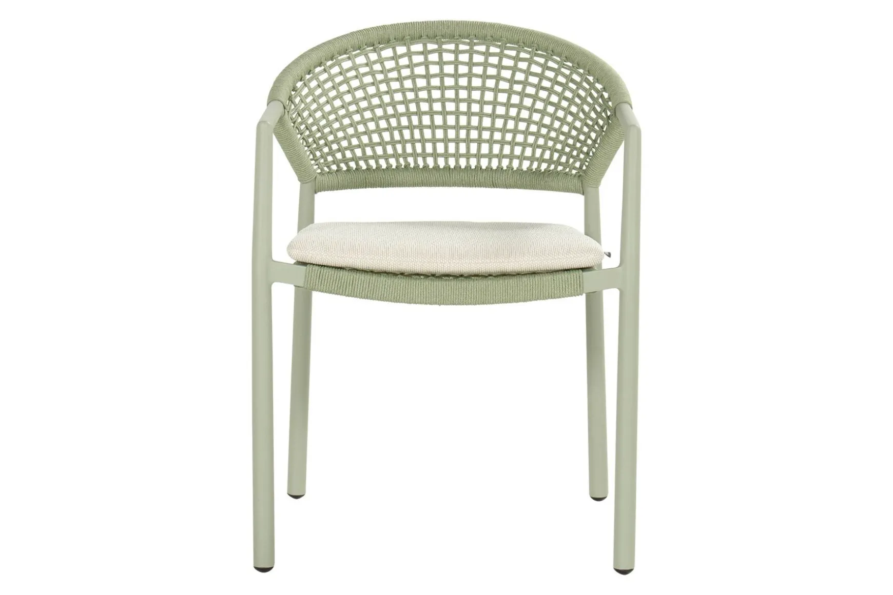 Hartman Taragona/Girona ronde stapelbare tuinset voor 4 personen 120 cm. - Soft Green