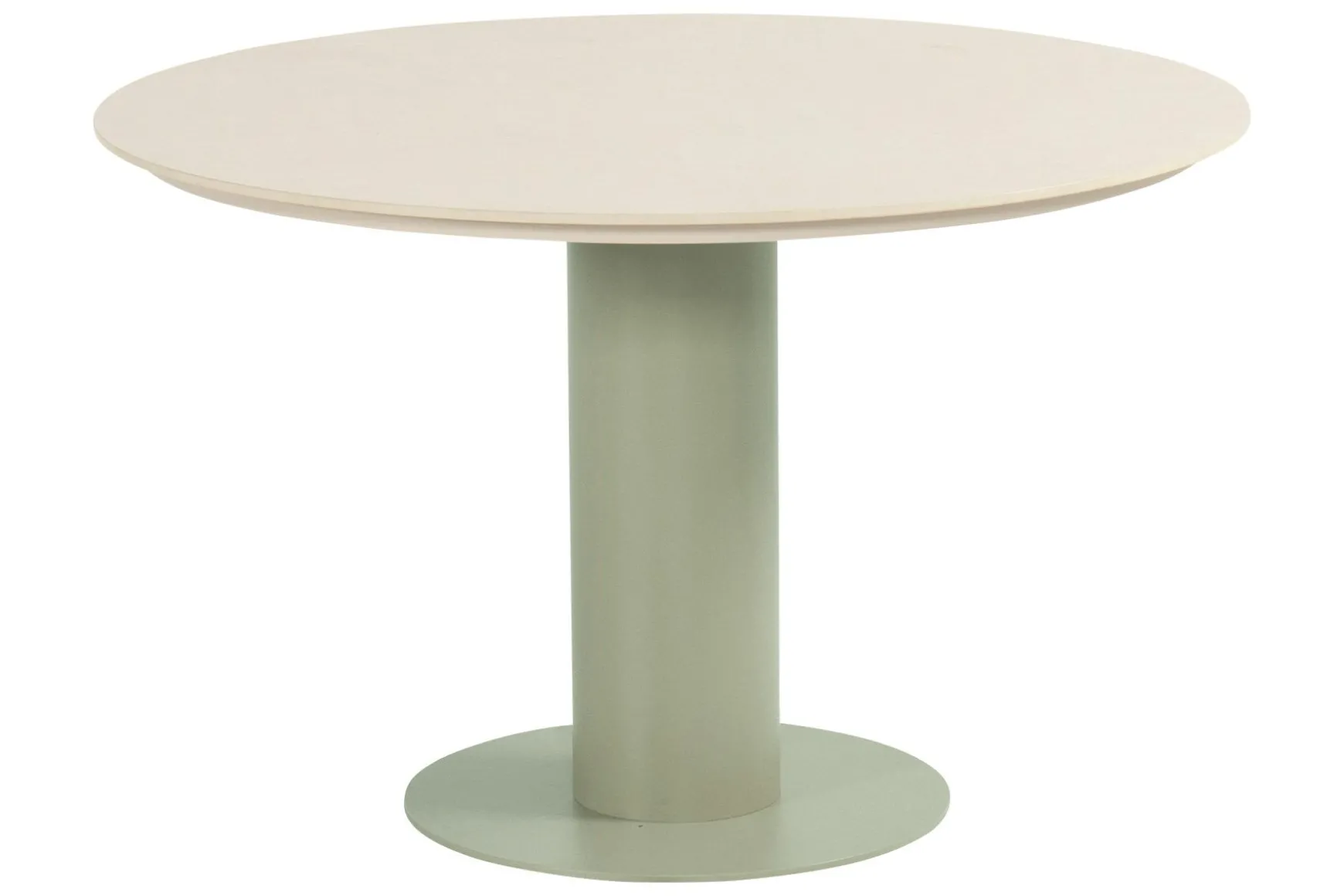 Hartman Taragona/Girona ronde stapelbare tuinset voor 4 personen 120 cm. - Soft Green