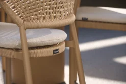 Hartman Taragona stapelbare rope dining tuinstoel - Cappuccino