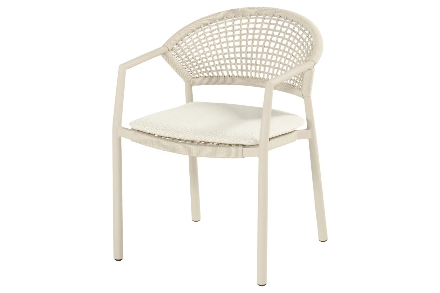 Hartman Taragona stapelbare rope dining tuinstoel - Sand