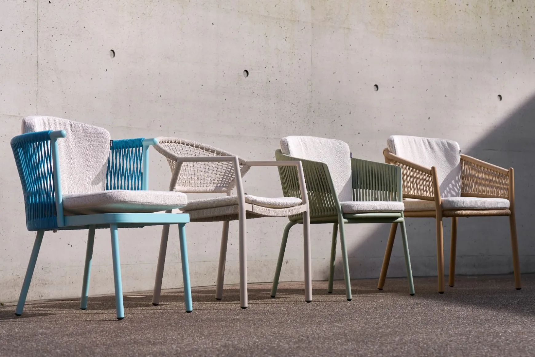 Hartman Taragona stapelbare rope dining tuinstoel - Sand