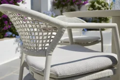 Hartman Taragona/Valencia ovale stapelbare tuinset voor 6 personen 220x100 cm. - Sand