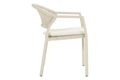 Hartman Taragona/Valencia ovale stapelbare tuinset voor 6 personen 220x100 cm. - Sand