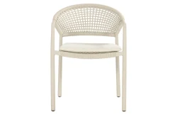 Hartman Taragona/Valencia ovale stapelbare tuinset voor 6 personen 220x100 cm. - Sand