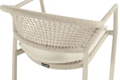 Hartman Taragona/Valencia ovale stapelbare tuinset voor 6 personen 220x100 cm. - Sand
