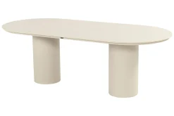 Hartman Taragona/Valencia ovale stapelbare tuinset voor 6 personen 220x100 cm. - Sand