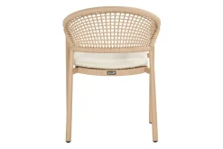 Hartman Taragona/Valencia ovale stapelbare tuinset voor 6 personen 220x100 cm. - Cappuccino