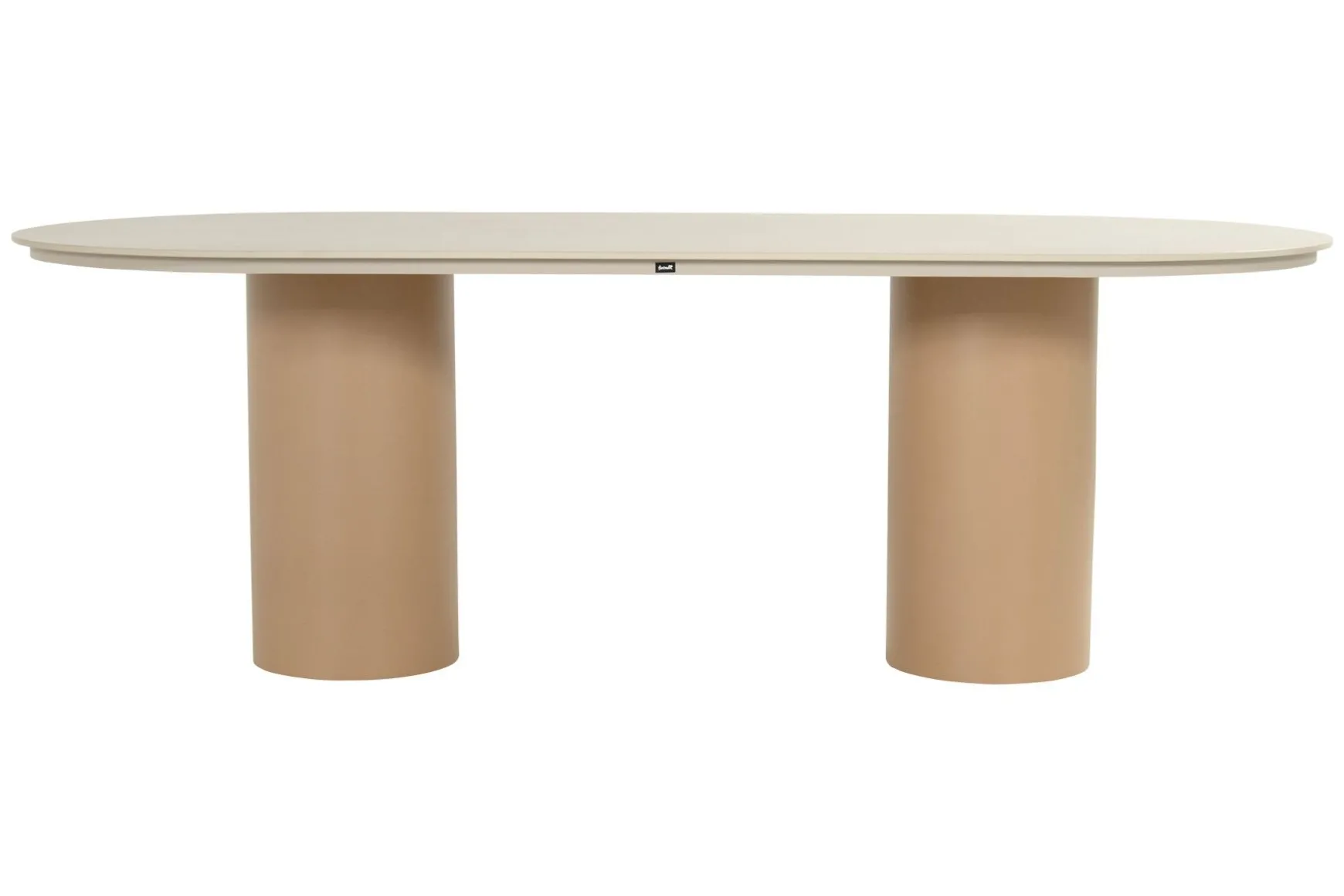 Hartman Taragona/Valencia ovale stapelbare tuinset voor 6 personen 220x100 cm. - Cappuccino