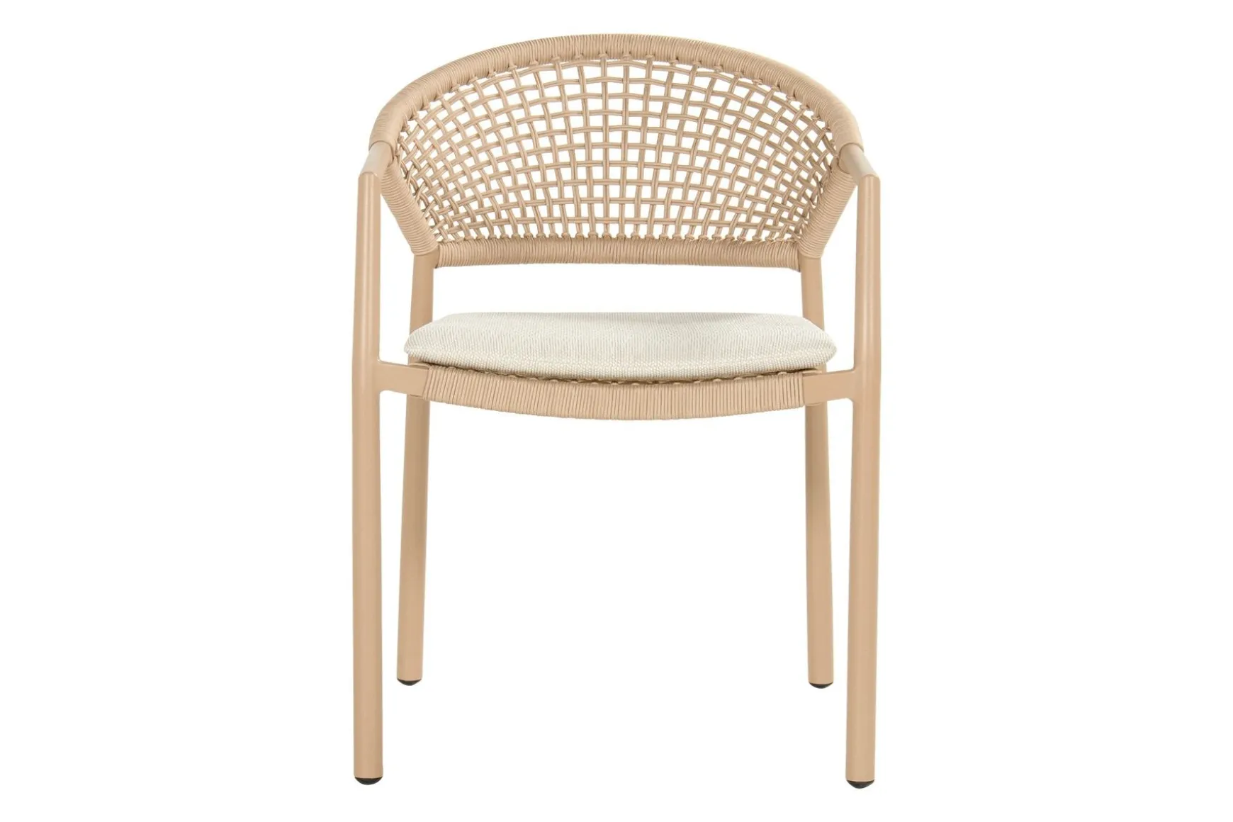 Hartman Taragona/Valencia ovale stapelbare tuinset voor 6 personen 220x100 cm. - Cappuccino