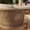 Hartman Toledo/Girona ronde rope tuinset voor 4 personen 120 cm. - Cappuccino