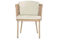 Hartman Toledo rope dining tuinstoel - Cappuccino