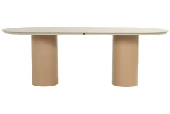 Hartman Toledo/Valencia ovale tuinset voor 6 personen 220x100 cm. - Cappuccino