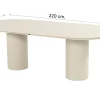 Hartman Toledo/Valencia ovale tuinset voor 6 personen 220x100 cm. - Sand