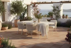 Hartman Toledo/Valencia ovale tuinset voor 6 personen 220x100 cm. - Sand