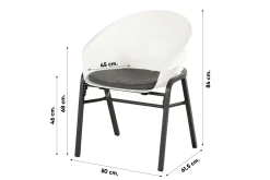 Hartman Tubb verstelbare tuinstoel (dining & lounge) - Royal White