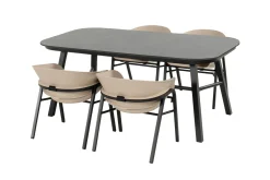 Hartman Tubb verstelbare tuinset 185x100 cm. (5-delig) - Keramiek/Soft Taupe