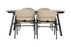 Hartman Tubb verstelbare tuinset 185x100 cm. (5-delig) - Keramiek/Soft Taupe
