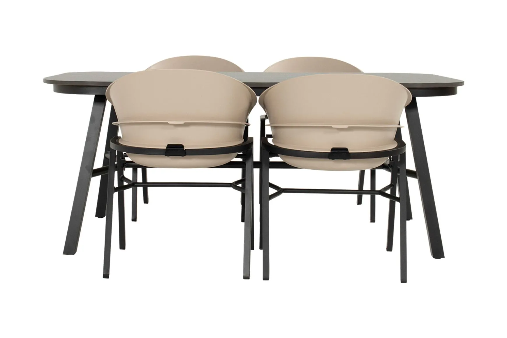 Hartman Tubb verstelbare tuinset 185x100 cm. (5-delig) - Keramiek/Soft Taupe