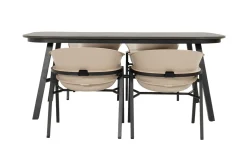 Hartman Tubb verstelbare tuinset 185x100 cm. (5-delig) - Keramiek/Soft Taupe