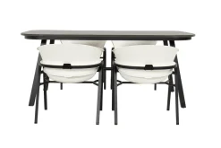 Hartman Tubb verstelbare tuinset 185x100 cm. (5-delig) - Keramiek/Royal White