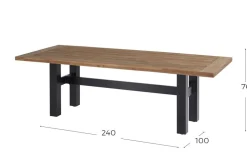 Hartman tuinset - Heron tuintafel 240 cm. + Sophie Element Italian Terra
