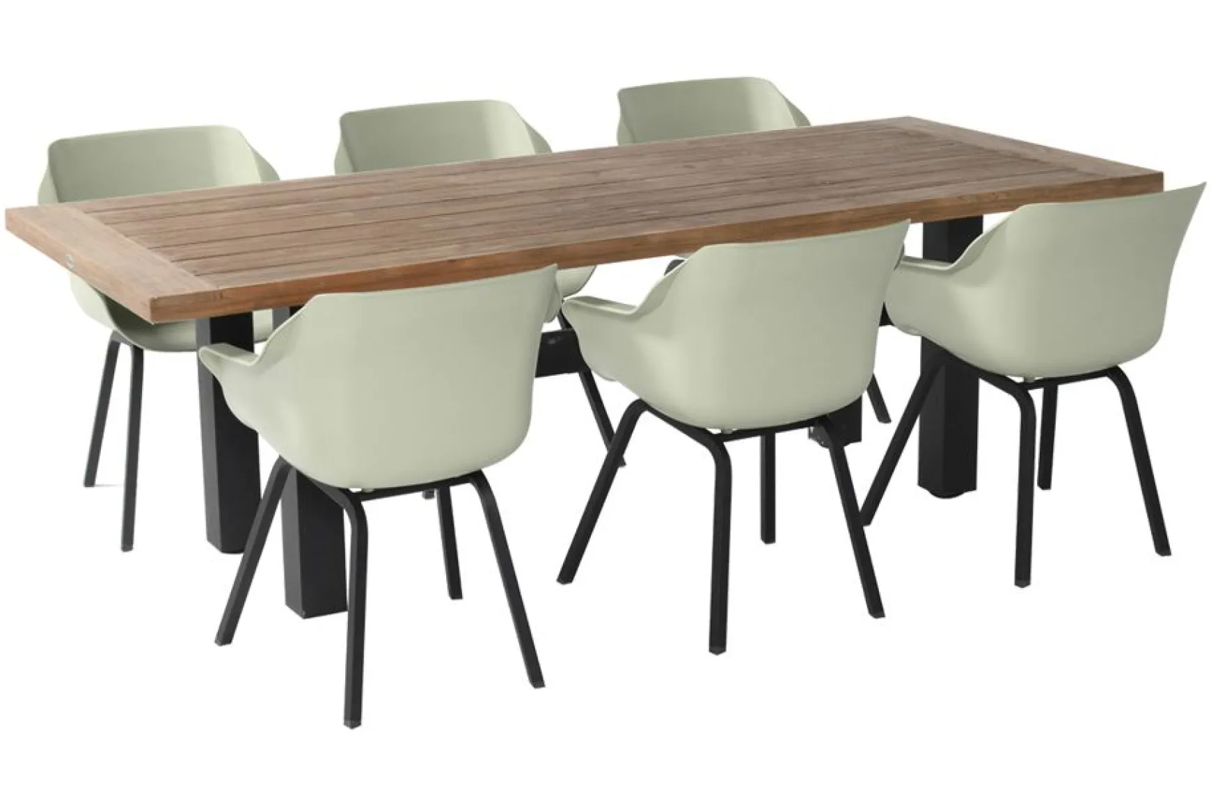 Hartman tuinset - Heron tuintafel 240 cm. + Sophie Element French Green