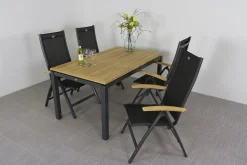 Hartman tuinset Sonata tuintafel 160 cm. - Roma tuinstoelen