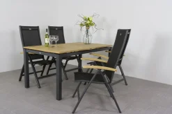 Hartman tuinset Sonata tuintafel 160 cm. - Roma tuinstoelen